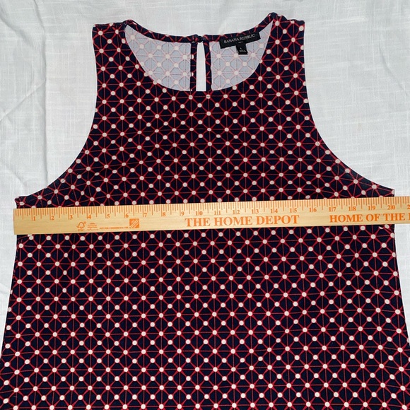 Banana Republic Dress Size L Large sheath dress sleeveless preowned - Picture 6 of 6